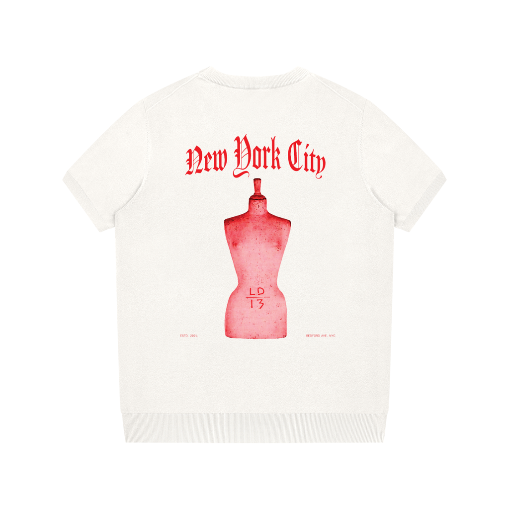 LD-13 knit t-shirt white