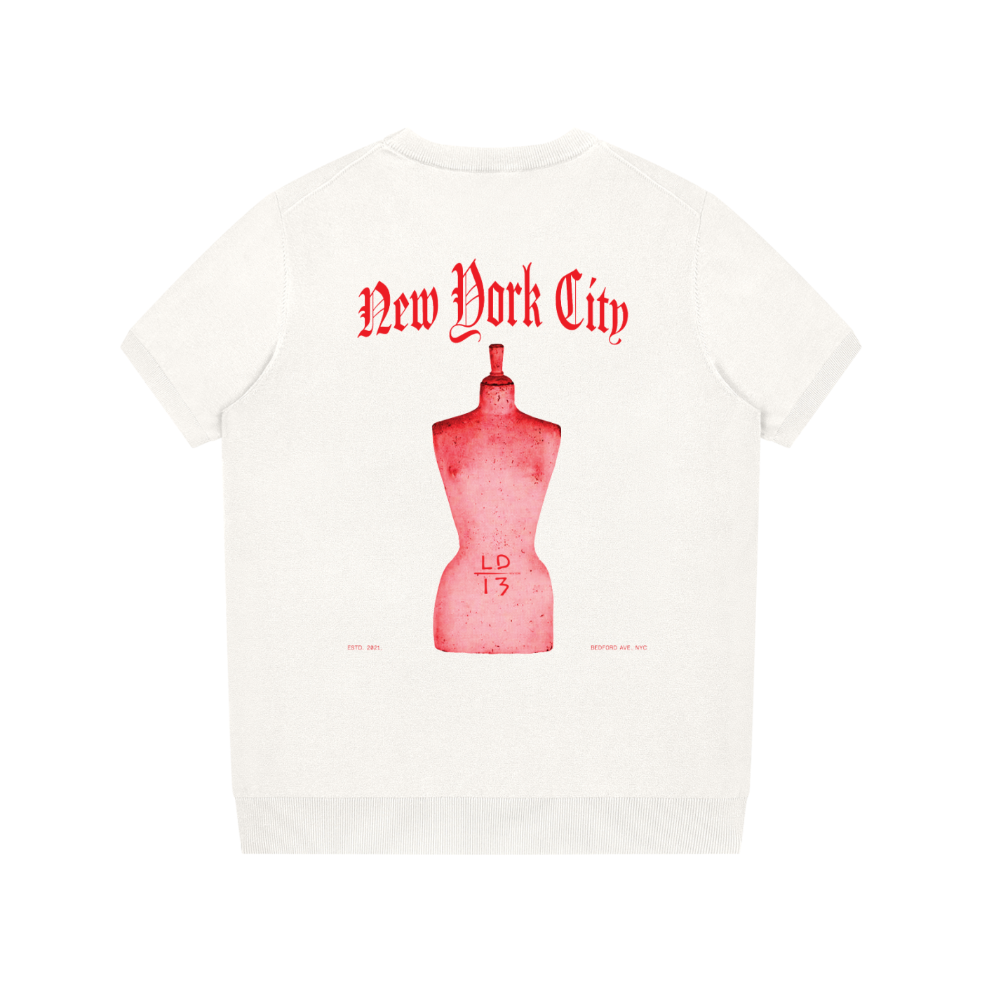 LD-13 knit t-shirt white