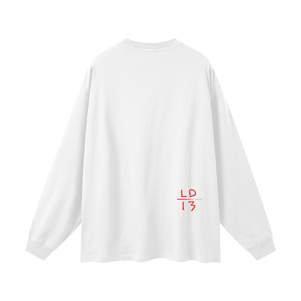 LD-13 long sleeve t-shirt white
