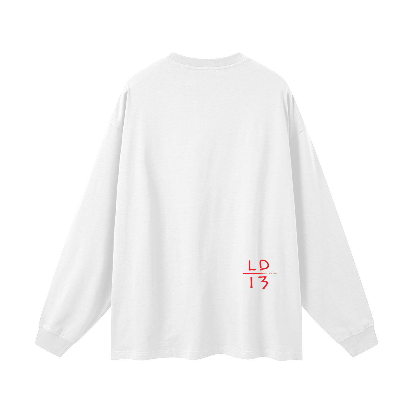 LD-13 long sleeve t-shirt white