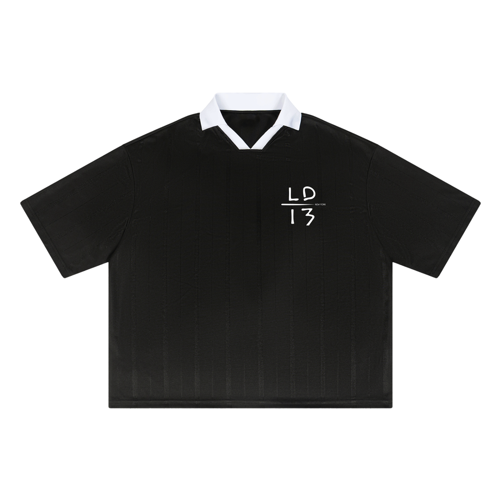 LD-13 soccer jersey black