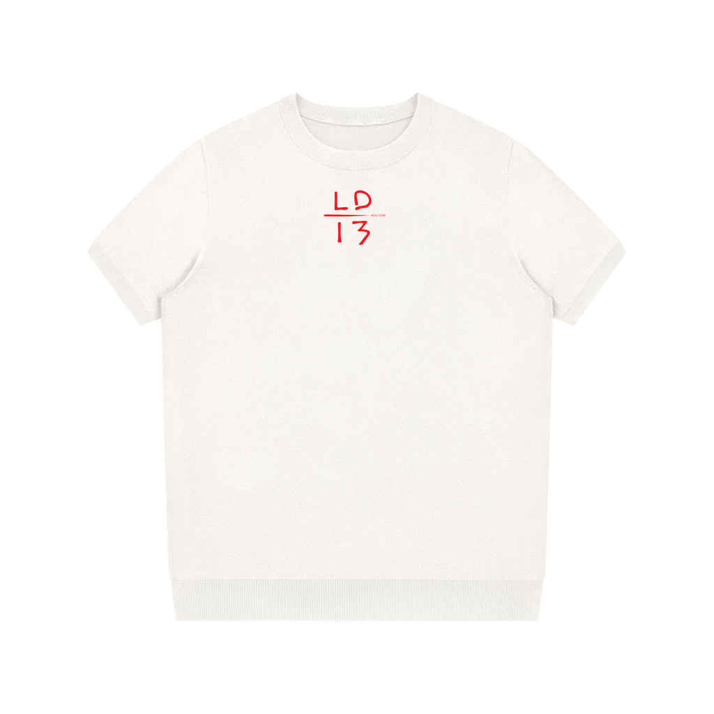 LD-13 knit t-shirt white