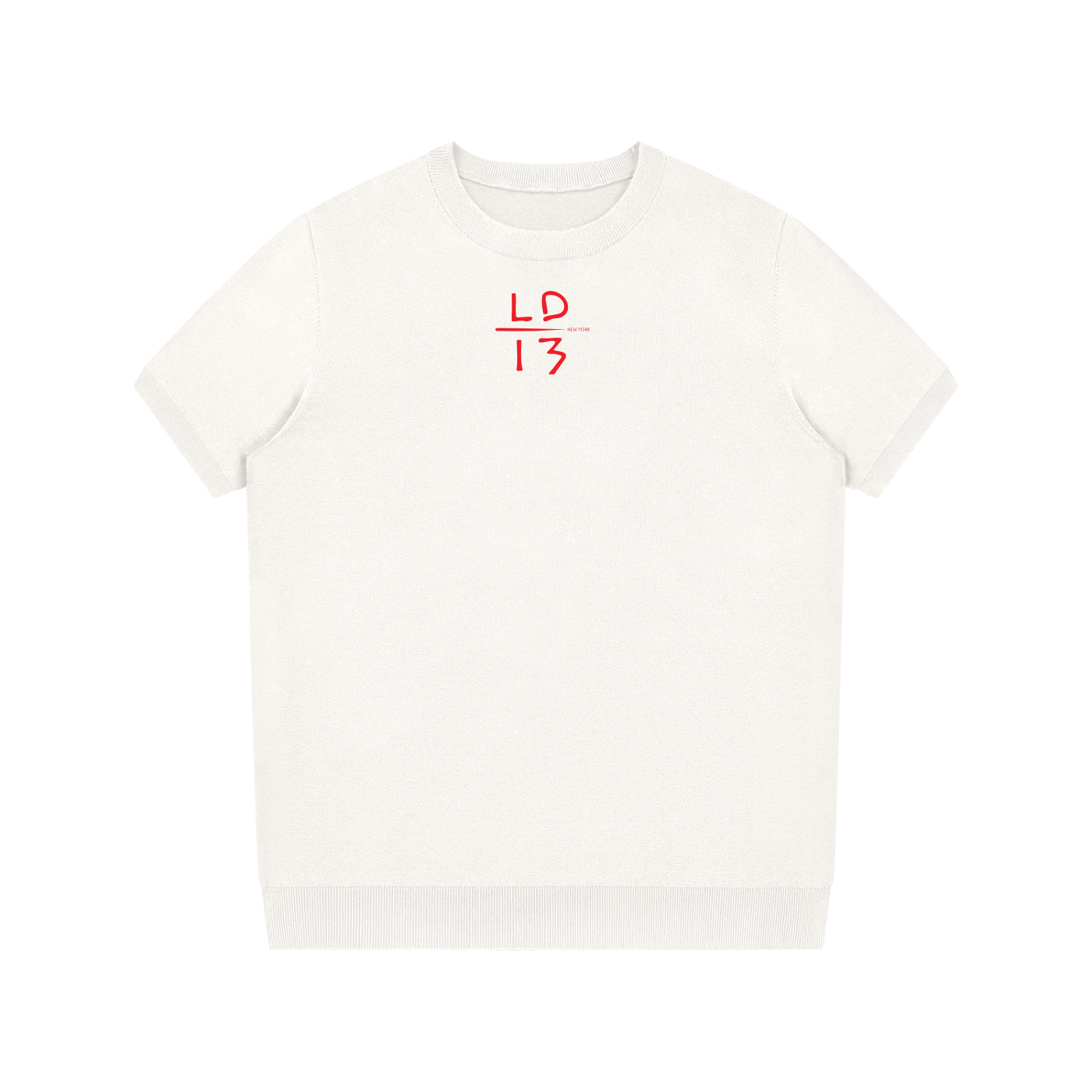 LD-13 knit t-shirt white