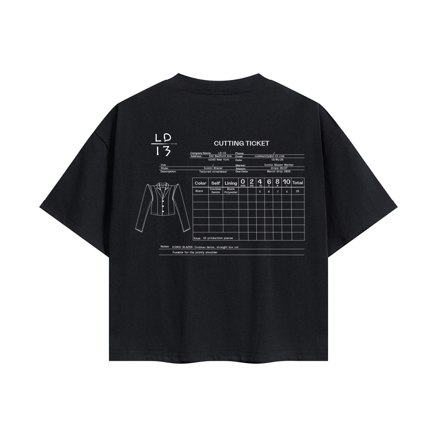 LD-13 t-shirt studio