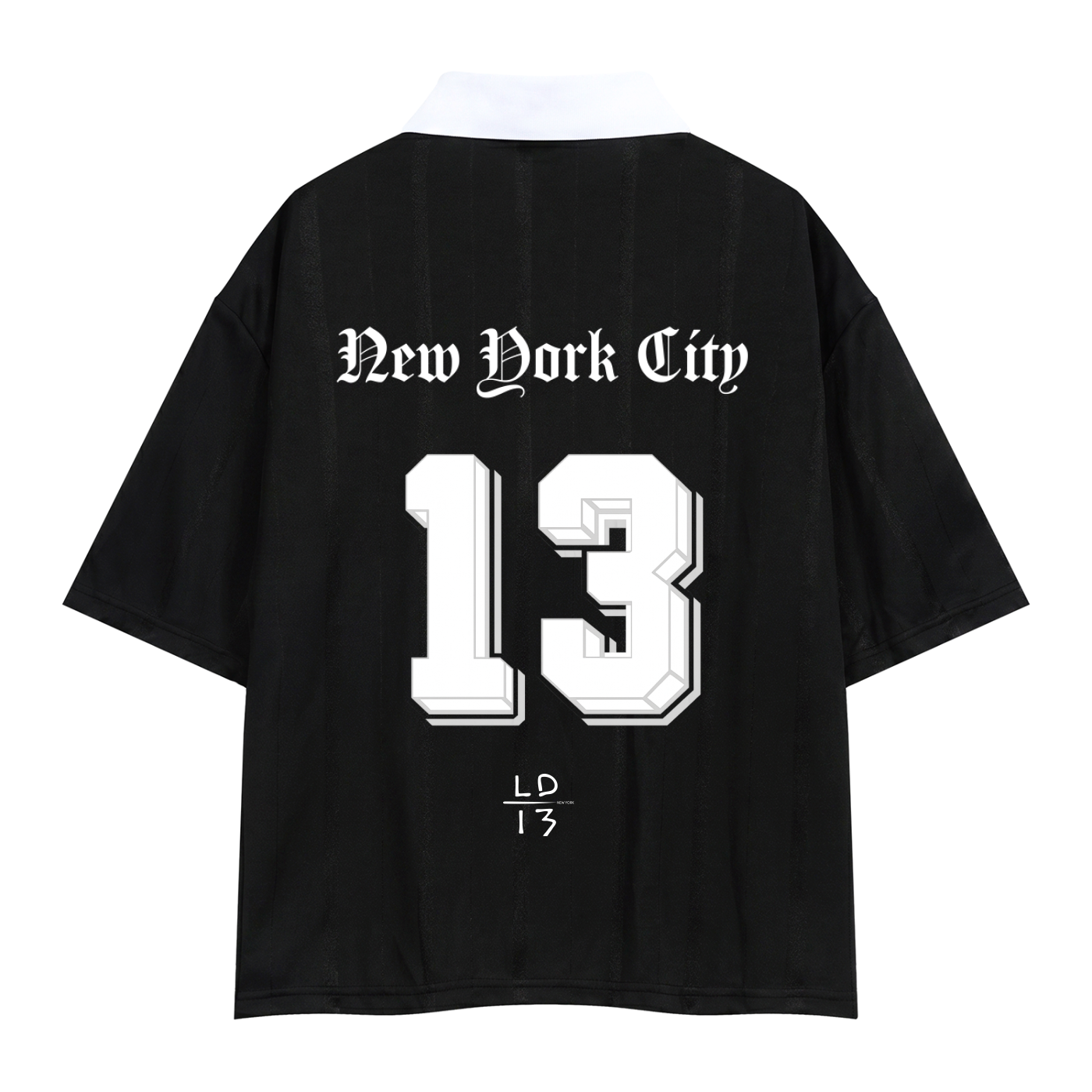 LD-13 soccer jersey black