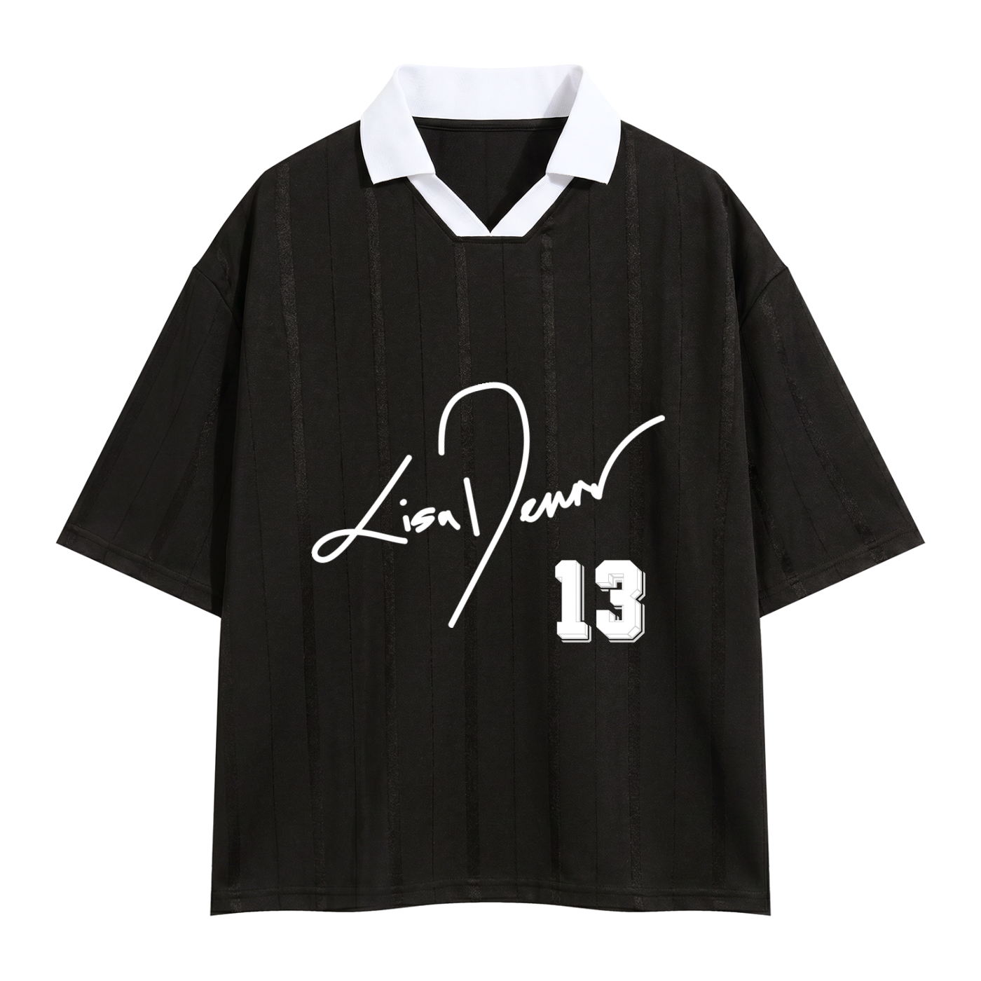 LD-13 soccer jersey black