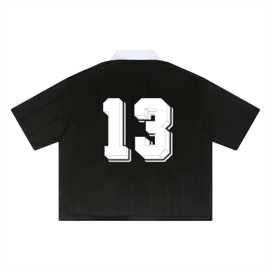 LD-13 soccer jersey black