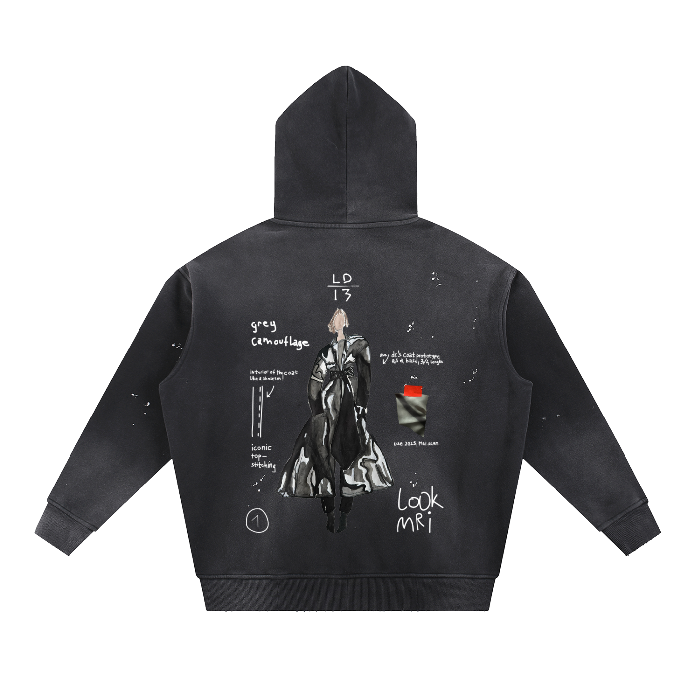 LD-13 hoodie sketchbook