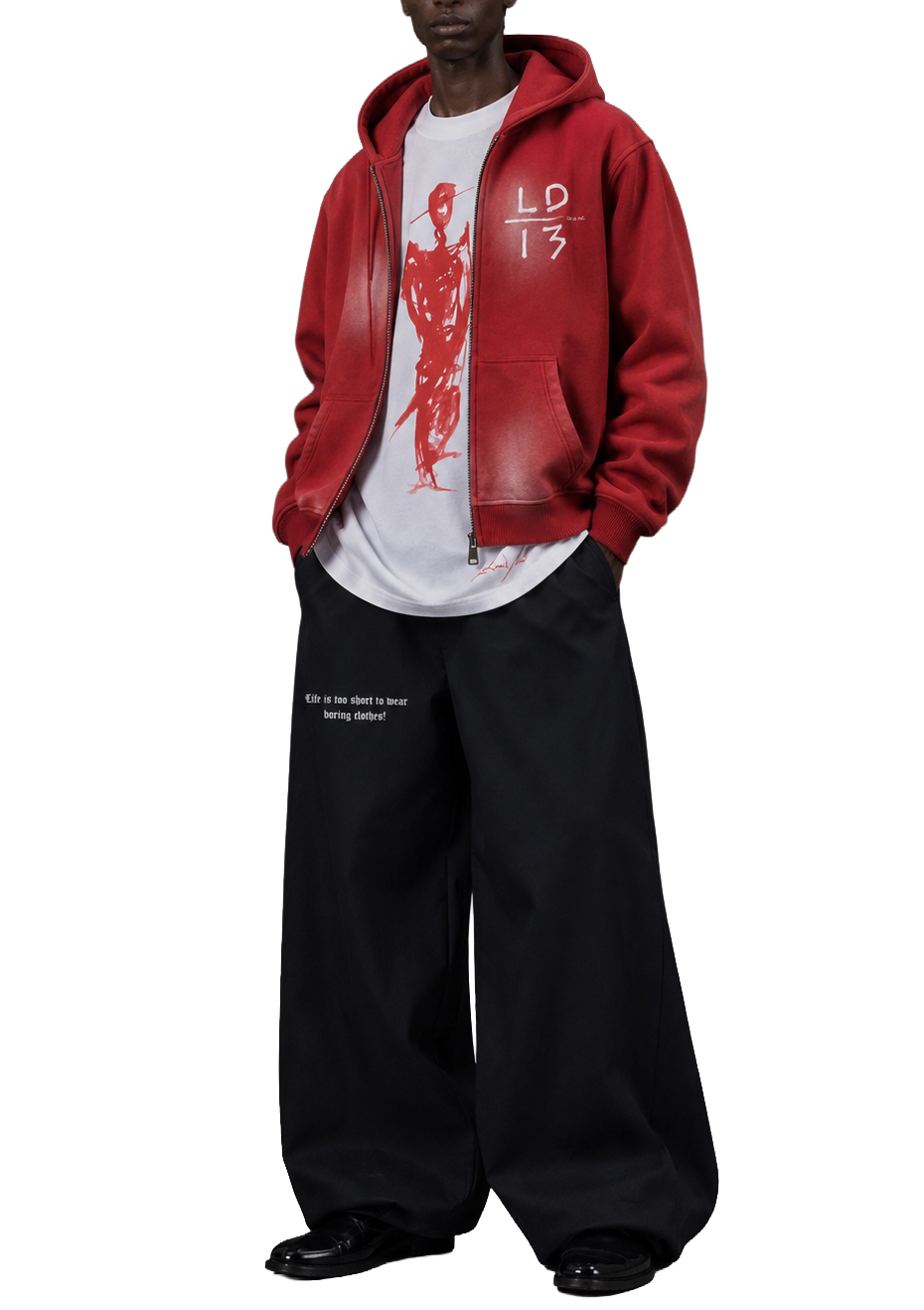 LD-13 zipper hoodie home