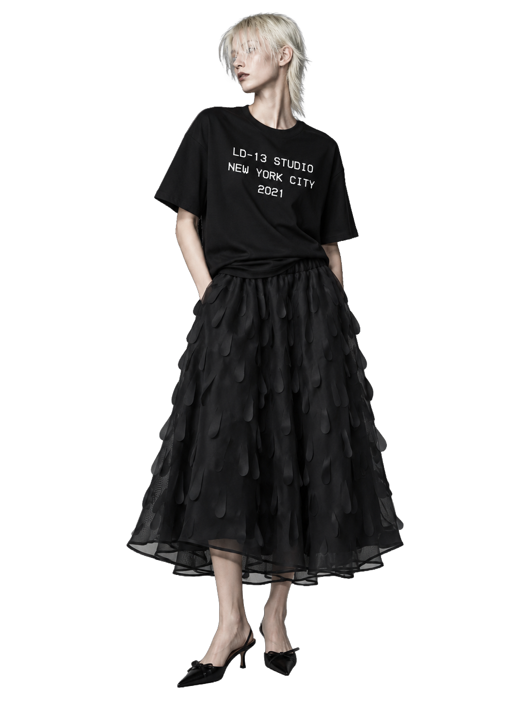 LD-13 skirt cuticle black