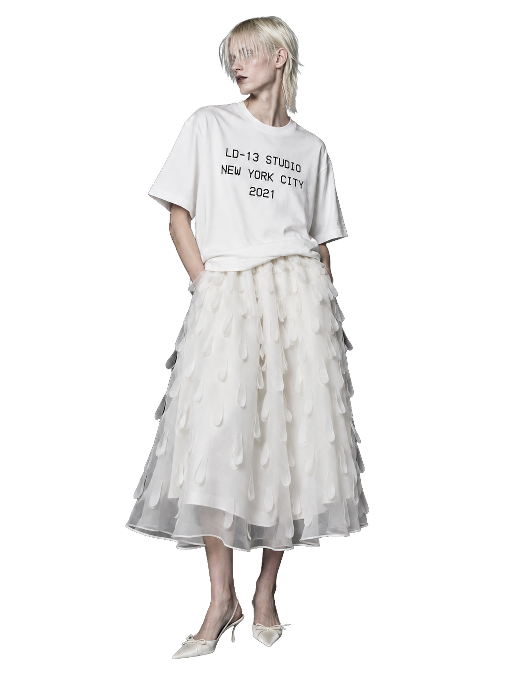LD-13 skirt cuticle white