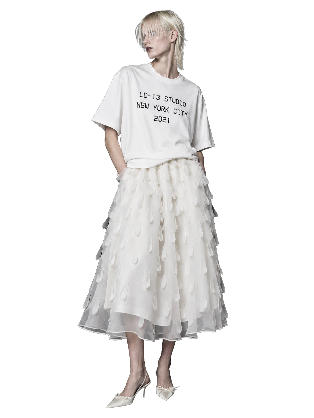 LD-13 skirt cuticle white