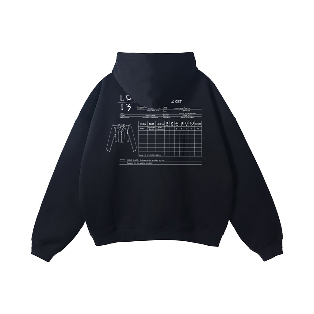 LD-13 hoodie studio